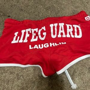 trendy life guard shorts